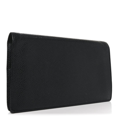 Chanel Caviar Timeless CC Yen Wallet Black 6 of 14