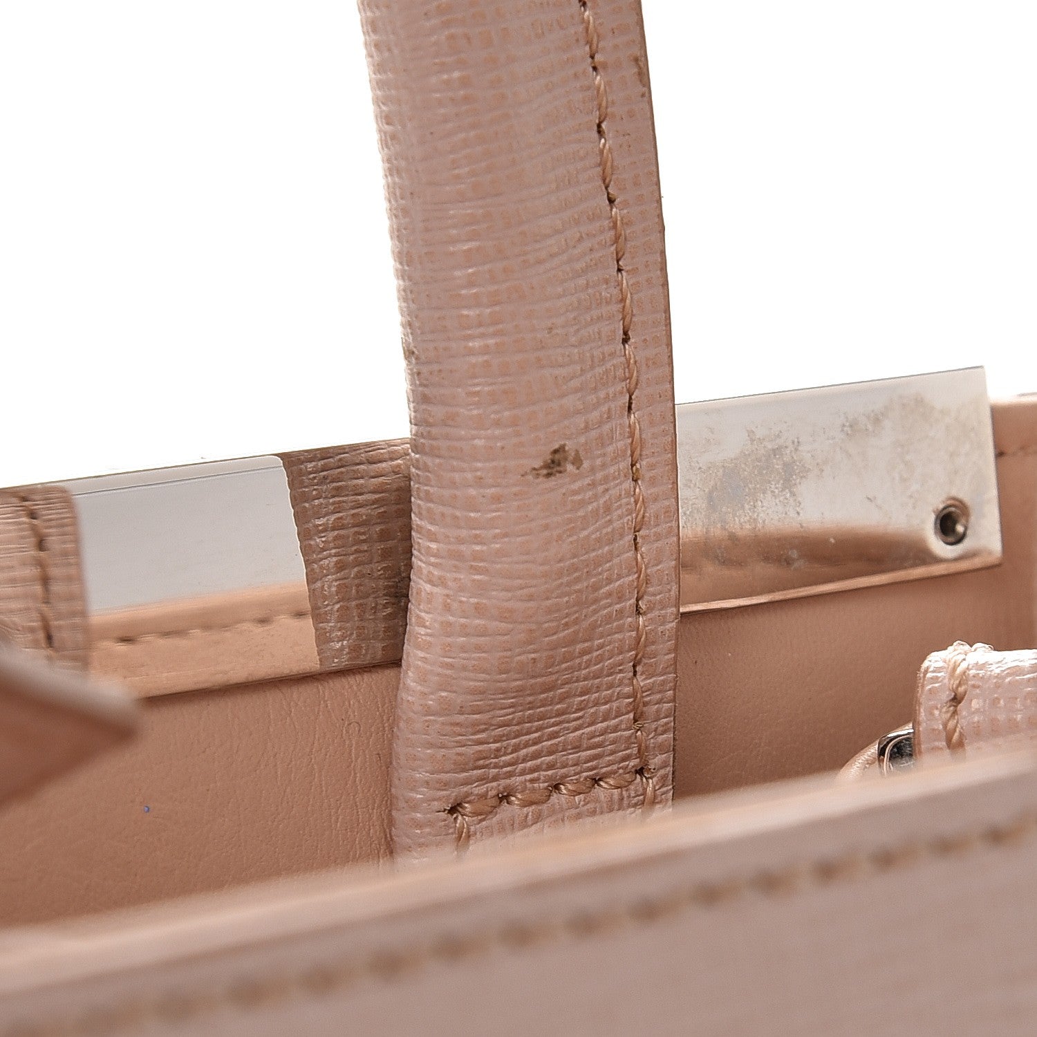 Fendi Vitello Elite Monster Petite 2Jours Tote Rosa Plaster 11 of 13