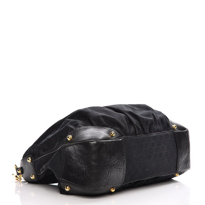 Gucci Monogram Large Jockey Hobo Black 4 of 13