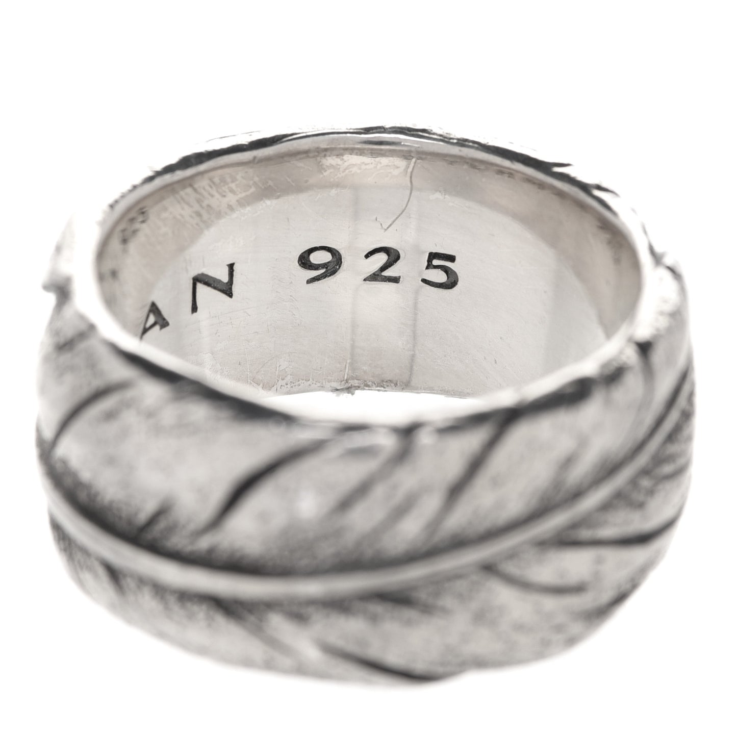 Sterling Silver Feather Ring 57 8