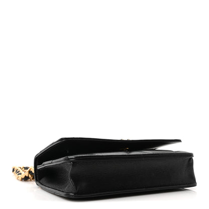 Chanel Lambskin Quilted Chanel 19 Wallet On Chain WOC Black 4 of 11