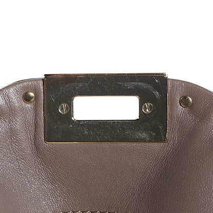 Valentino Garavani Calf Hair Cavallino Animal Rockstud Dome Satchel Leopard 8 of 9