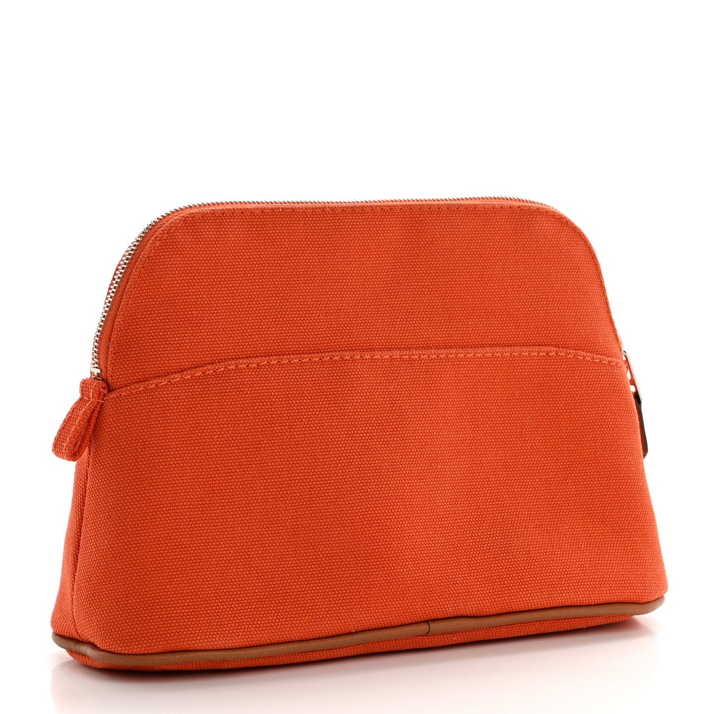 Cotton Canvas Mini Bolide Travel Cosmetic Pouch Feu