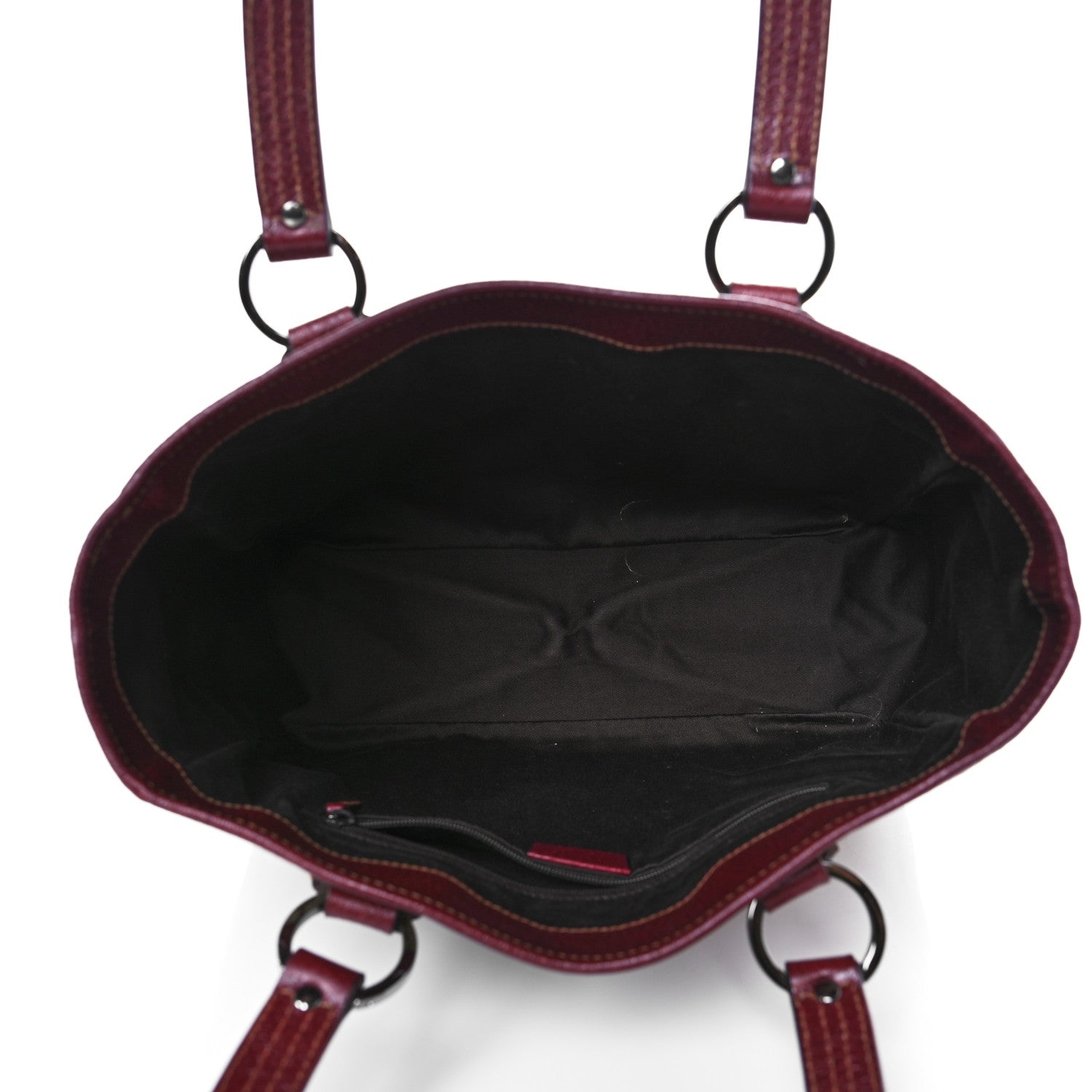 Gucci Monogram Medium Tote Red 4 of 6
