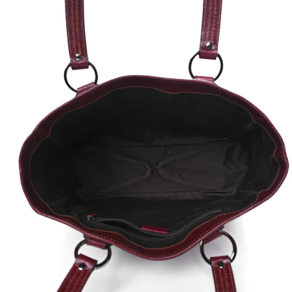Gucci Monogram Medium Tote Red 4 of 6