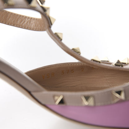 Valentino Garavani Nappa Rockstud Ankle Strap 65mm Pumps 39 Giacinto Poudre 8 of 12