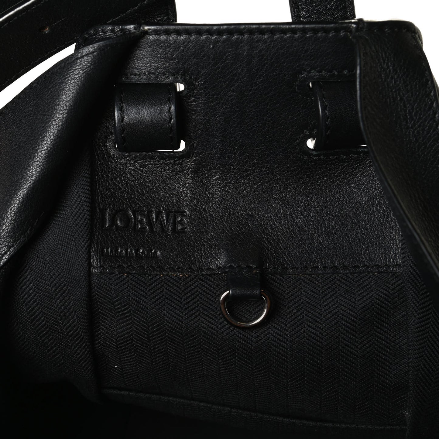 Calfskin Small Hammock Shoulder Bag Black