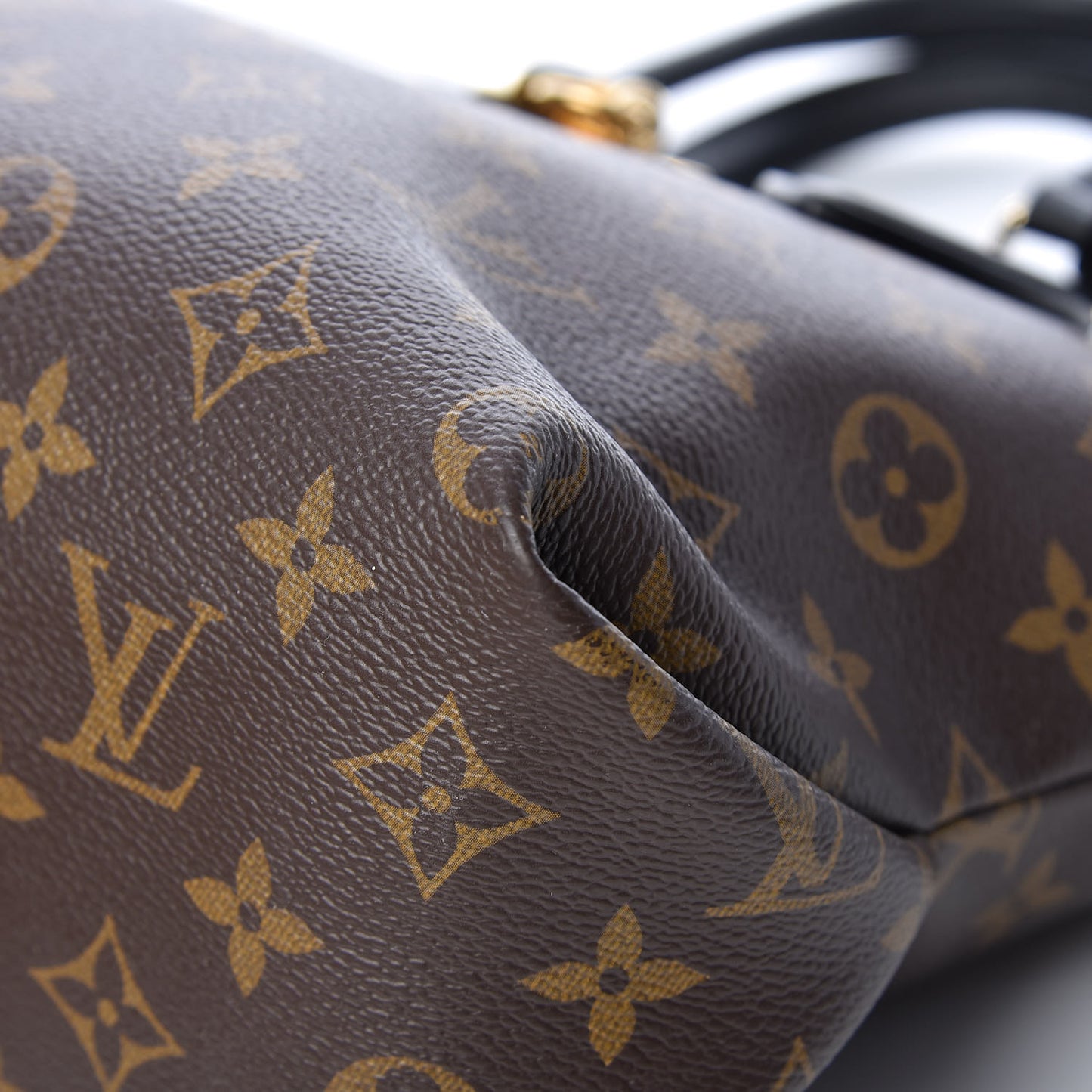 Monogram Flower Zipped Tote PM Black