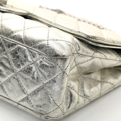 Chanel Metallic Aged Calfskin Quilted 2.55 Reissue 227 Flap Silver 10 of 20