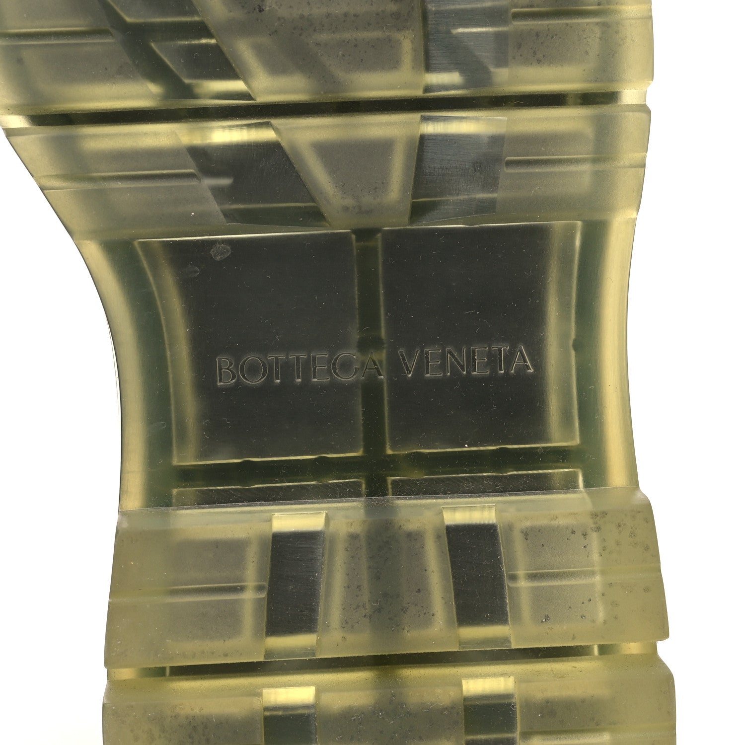 Bottega Veneta Calfskin The Tire Chelsea Boots 40.5 Vaseline Black Transparent 7 of 11