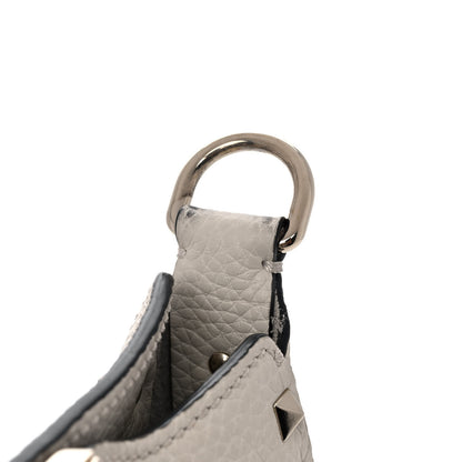 Valentino Garavani Pebbled Calfskin Mini Rockstud Flip-Lock Messenger Bag Light Ivory 12 of 13
