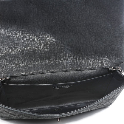 Chanel Iridescent Caviar Quilted Clutch With Chain Flap Black 8 of 8