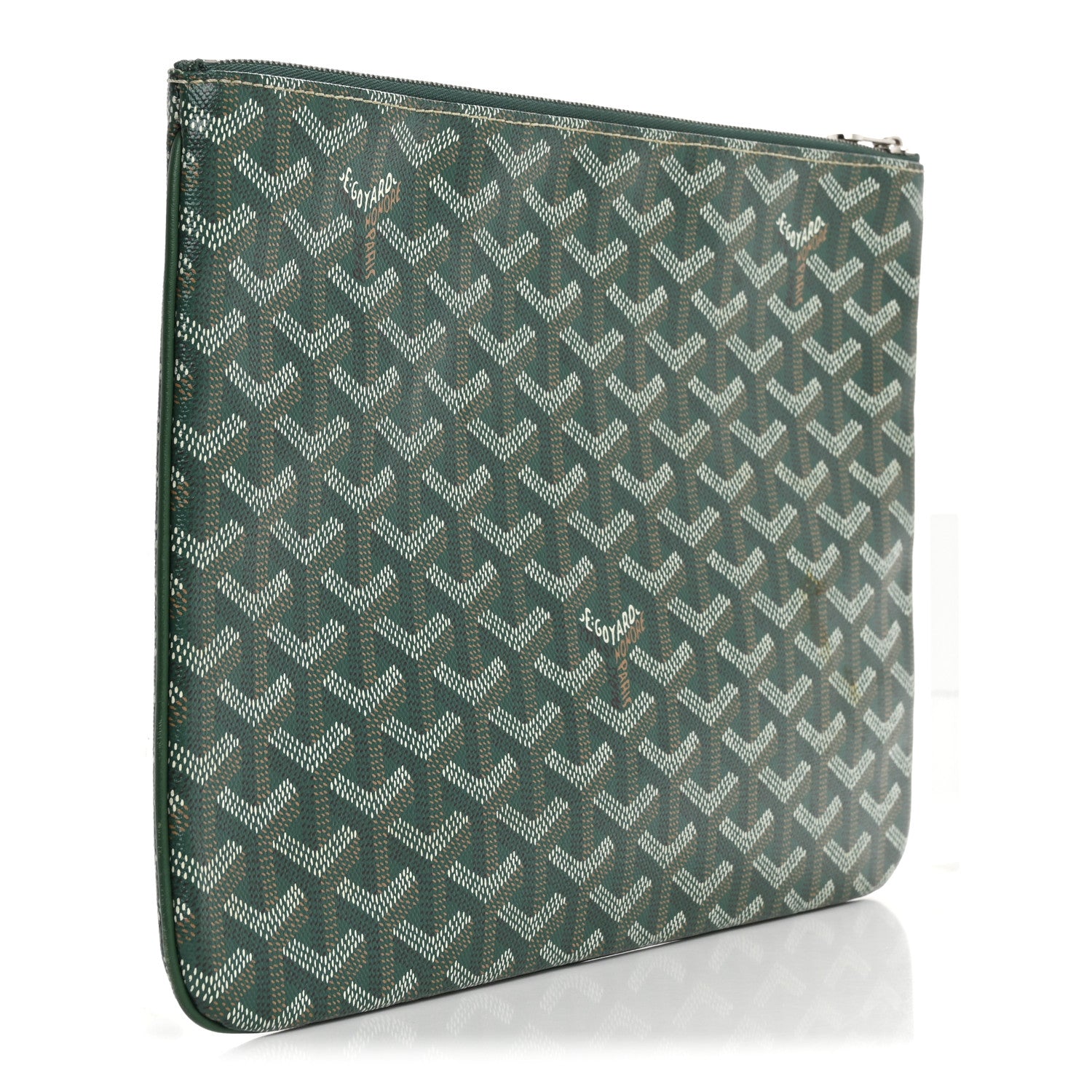 Goyard Goyardine Senat Pochette MM Green 3 of 11