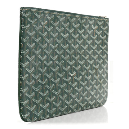 Goyard Goyardine Senat Pochette MM Green 3 of 11