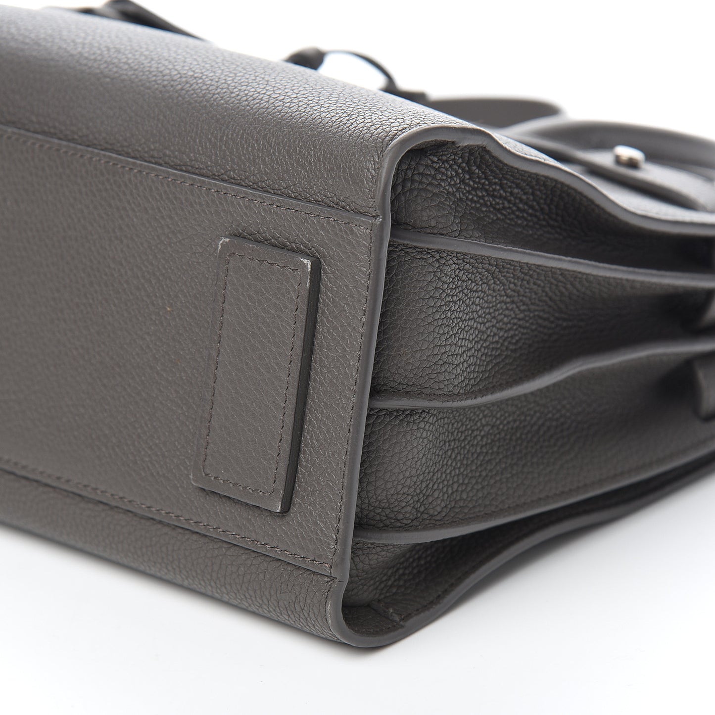 Grained Calfskin Baby Sac De Jour Souple Coal