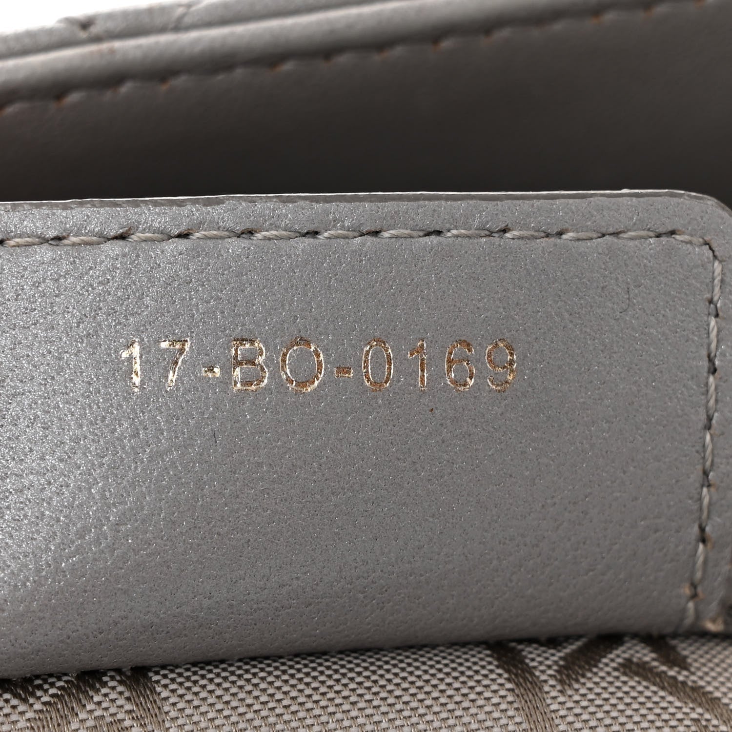 Christian Dior Pearly Lambskin Cannage Medium Lady Dior Grey 6 of 10