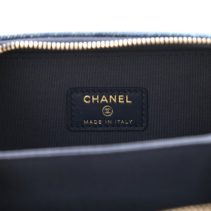 Chanel Printed Denim CC Camera Case Blue 6 of 10