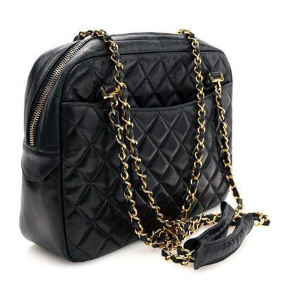 Chanel Lambskin Quilted Shoulder Bag Black 3 of 10