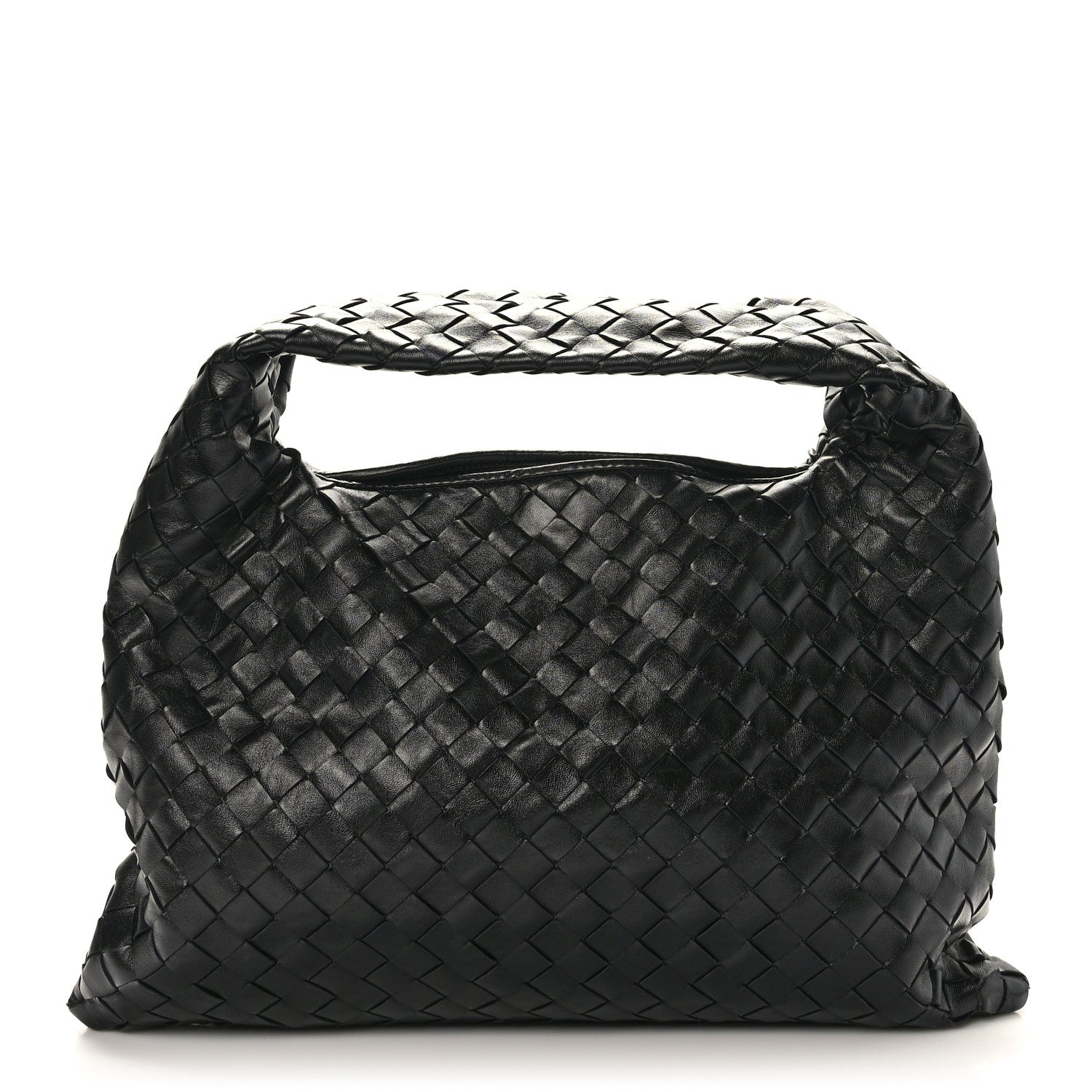 Bottega Veneta Calfskin Intrecciato Small Hop Black 1 of 8