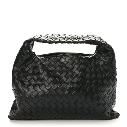 Bottega Veneta Calfskin Intrecciato Small Hop Black 1 of 8