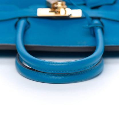 Hermes Togo Birkin 30 Bleu Zanzibar 27 of 36