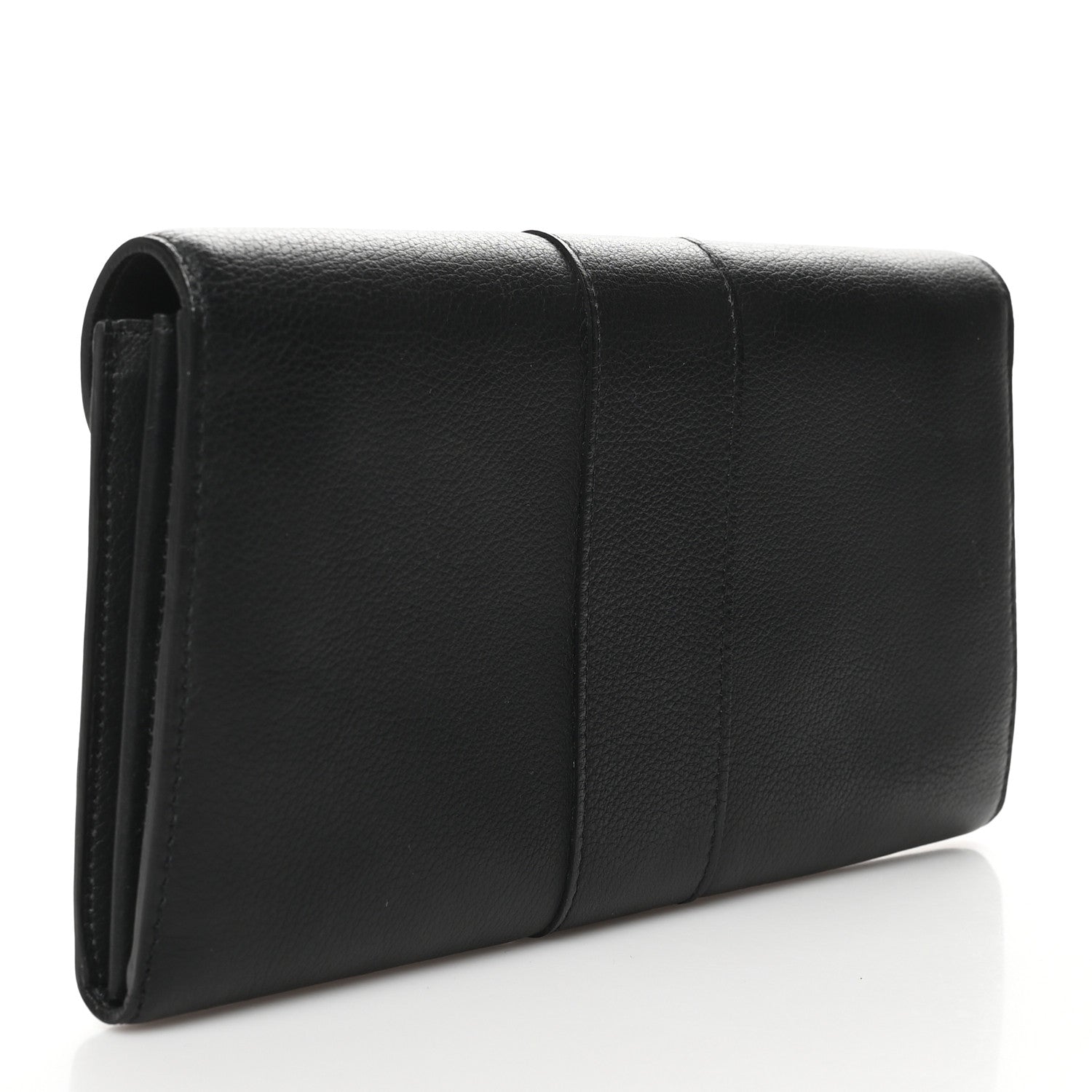 Delvaux Grained Calfskin Brillant PTF Long Wallet Black 3 of 7