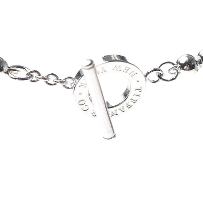 Tiffany Sterling Silver 4mm Beads Toggle Necklace 4 of 7