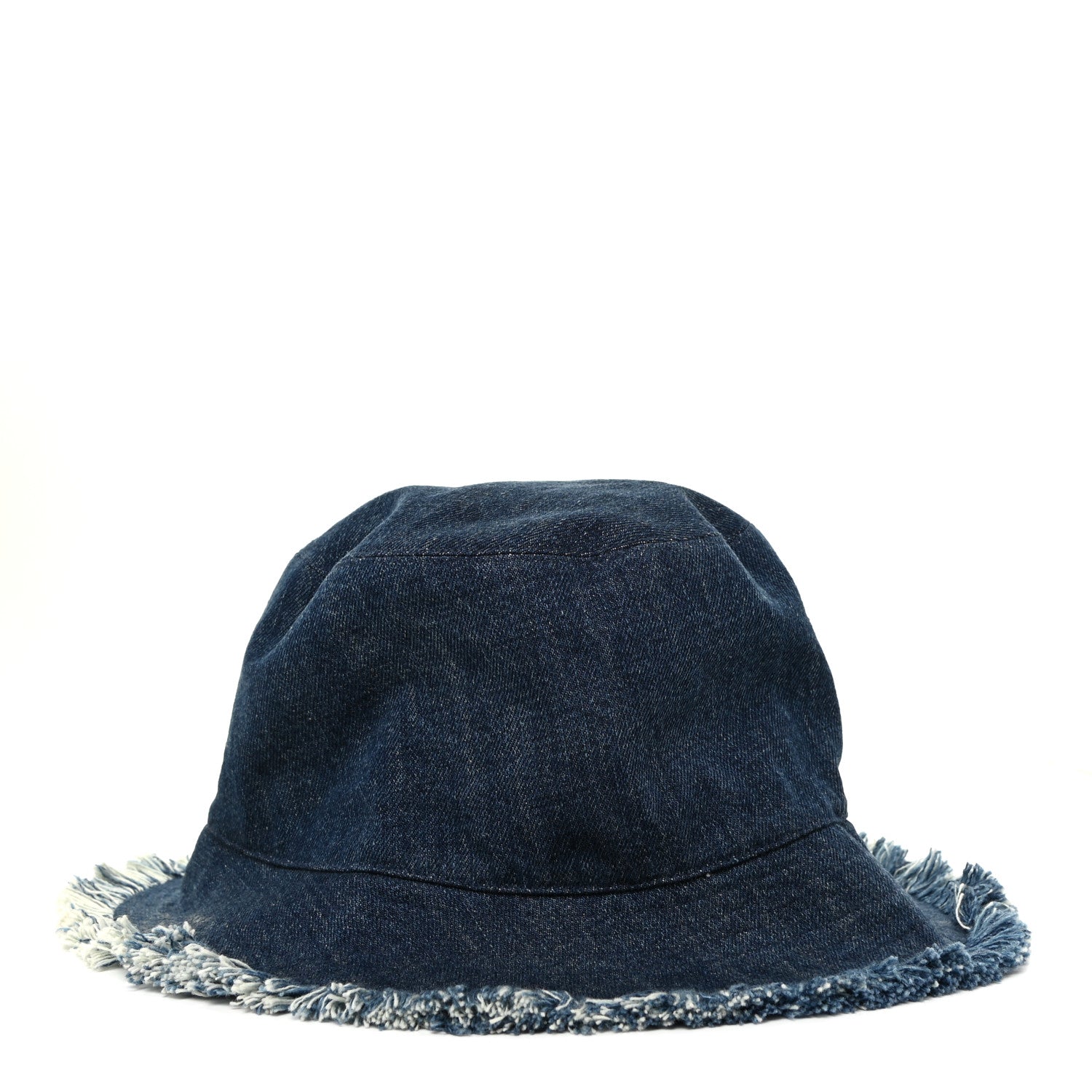 Christian Dior Denim Bucket Fringe Hat 57 Blue 4 of 13