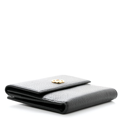Gucci Dollar Calfskin Double G French Flap Wallet Black 4 of 7