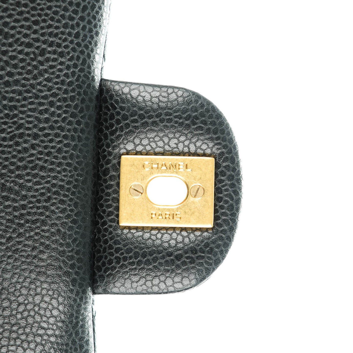 Caviar Quilted Mini Rectangular Flap Black