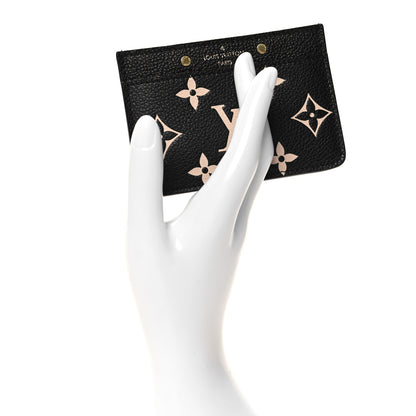 Louis Vuitton Empreinte Card Holder Black Beige 2 of 6