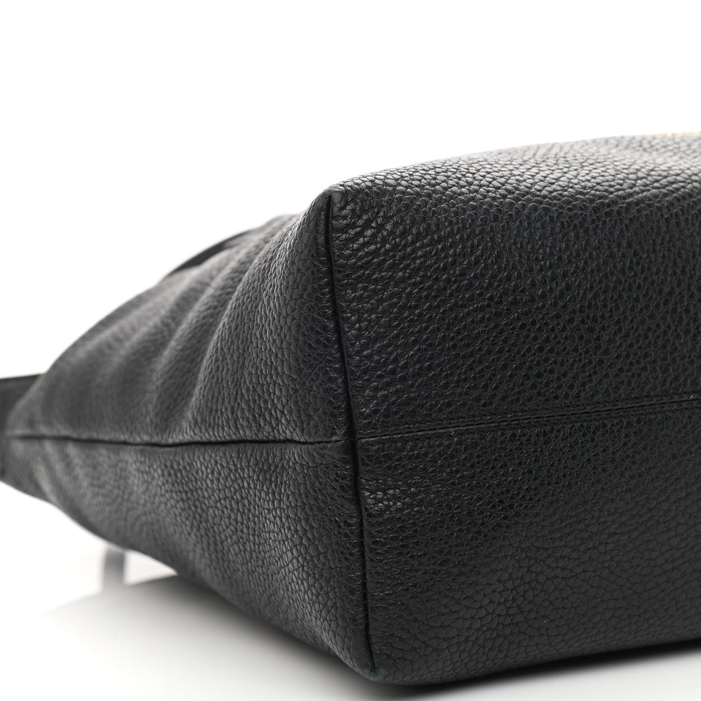 London Grainy Calfskin Medium Baynard Tote Black