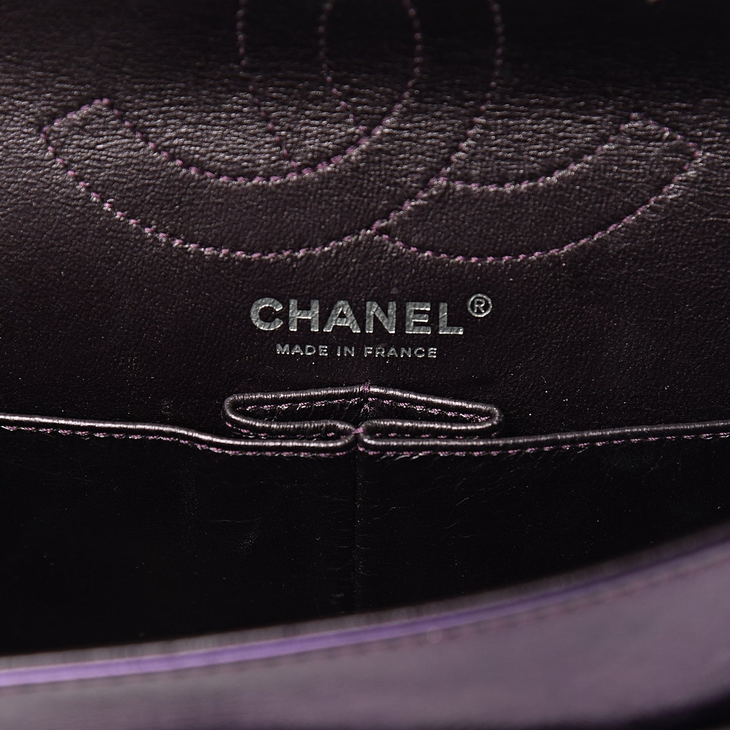 Metallic Calfskin Quilted 2.55 Reissue 226 Flap Violet