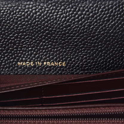 Chanel Caviar Quilted Large Gusset Flap Wallet Black 7 of 12