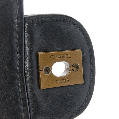 Chanel Calfskin Stitched Medium Single Flap Black 7 of 10