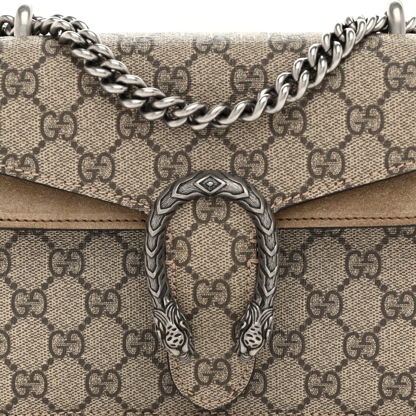 GG Supreme Monogram Mini Dionysus Shoulder Bag Taupe