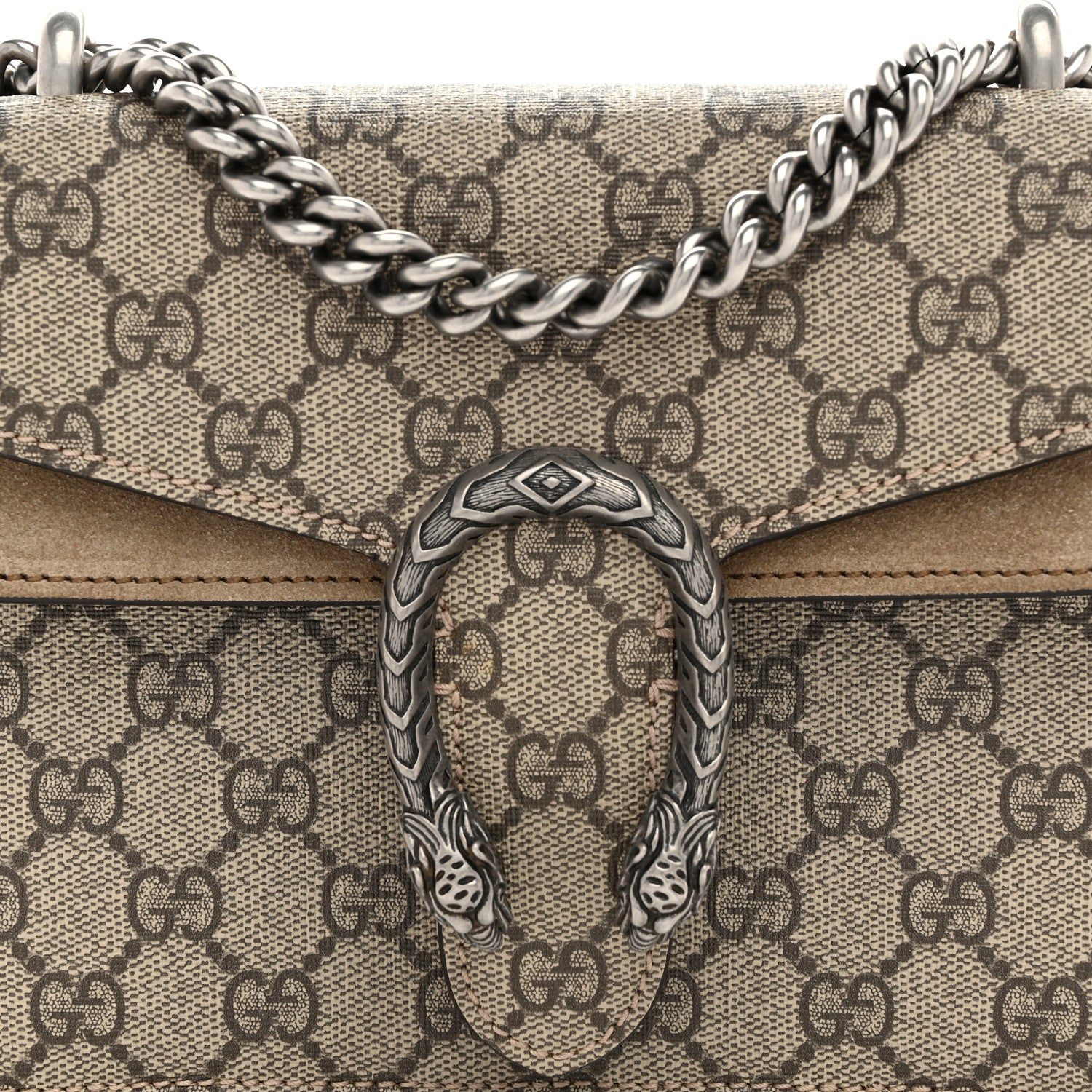 Gucci GG Supreme Monogram Mini Dionysus Shoulder Bag Taupe 8 of 10