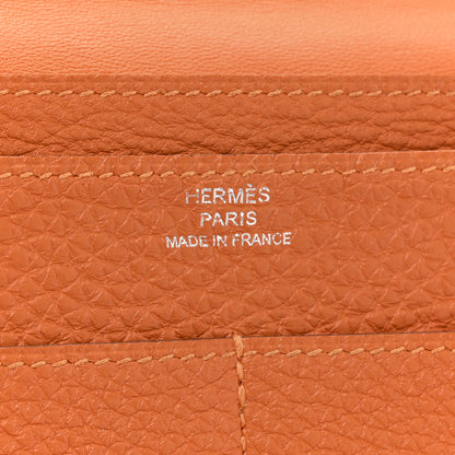 Hermes Togo Dogon Duo Wallet Orange 7 of 12