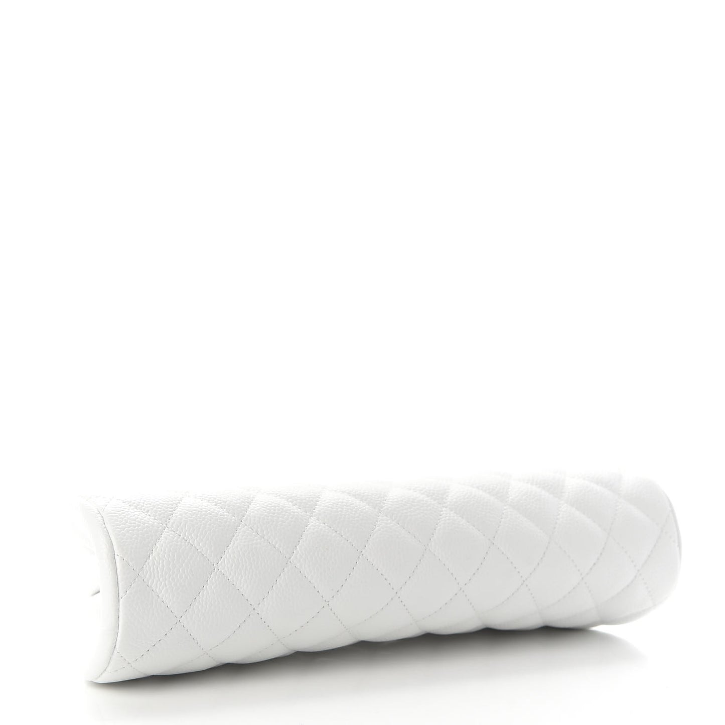 Caviar Quilted Timeless Clutch White