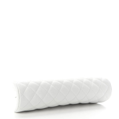 Chanel Caviar Quilted Timeless Clutch White 3 of 10