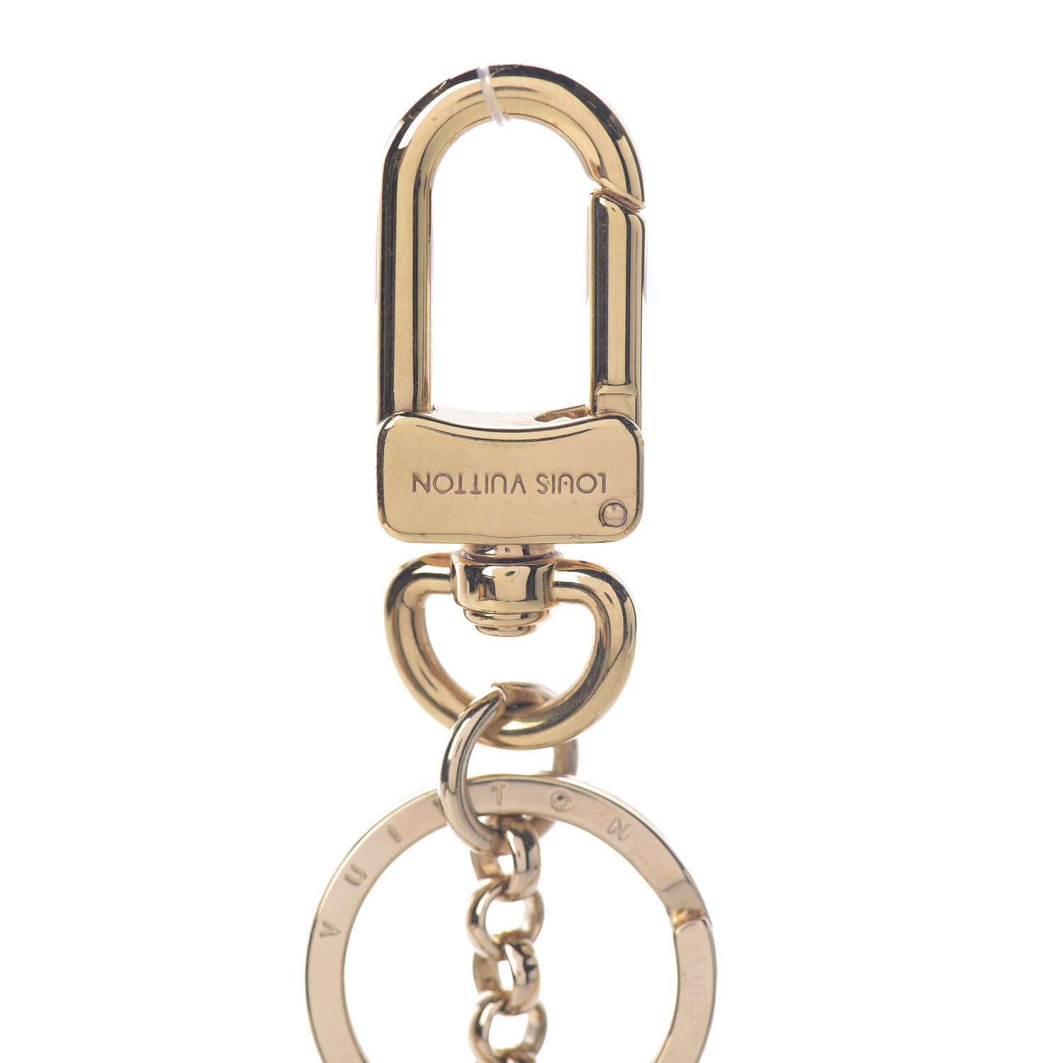 Louis Vuitton LV Circle Bag Charm Key Holder Gold 4 of 6