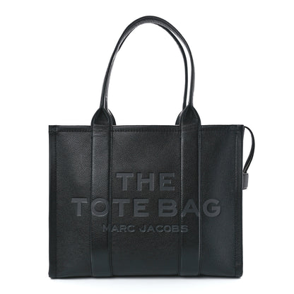 Marc Jacobs Grained Calfskin Large The Tote Bag Black 1 of 13