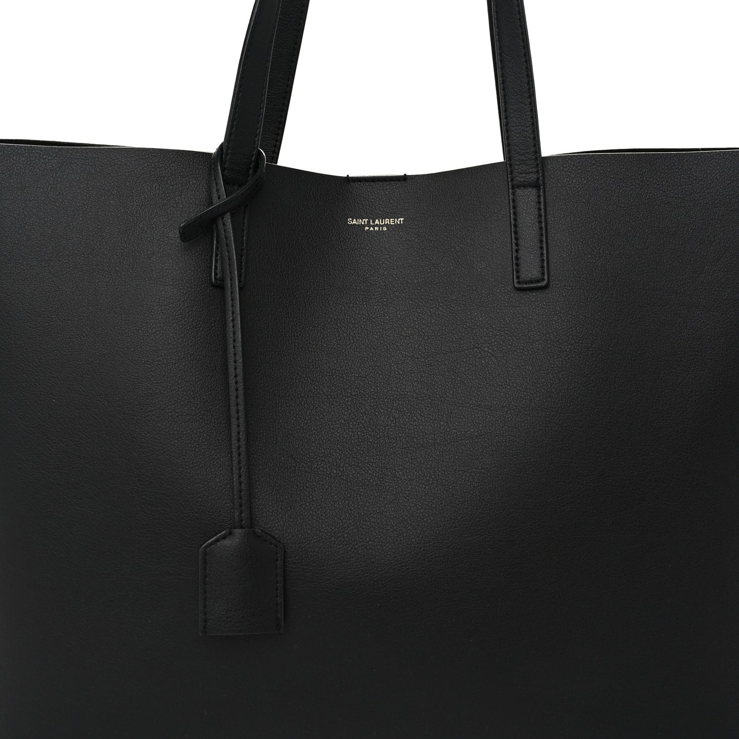 Calfskin Large Shopping Tote Black