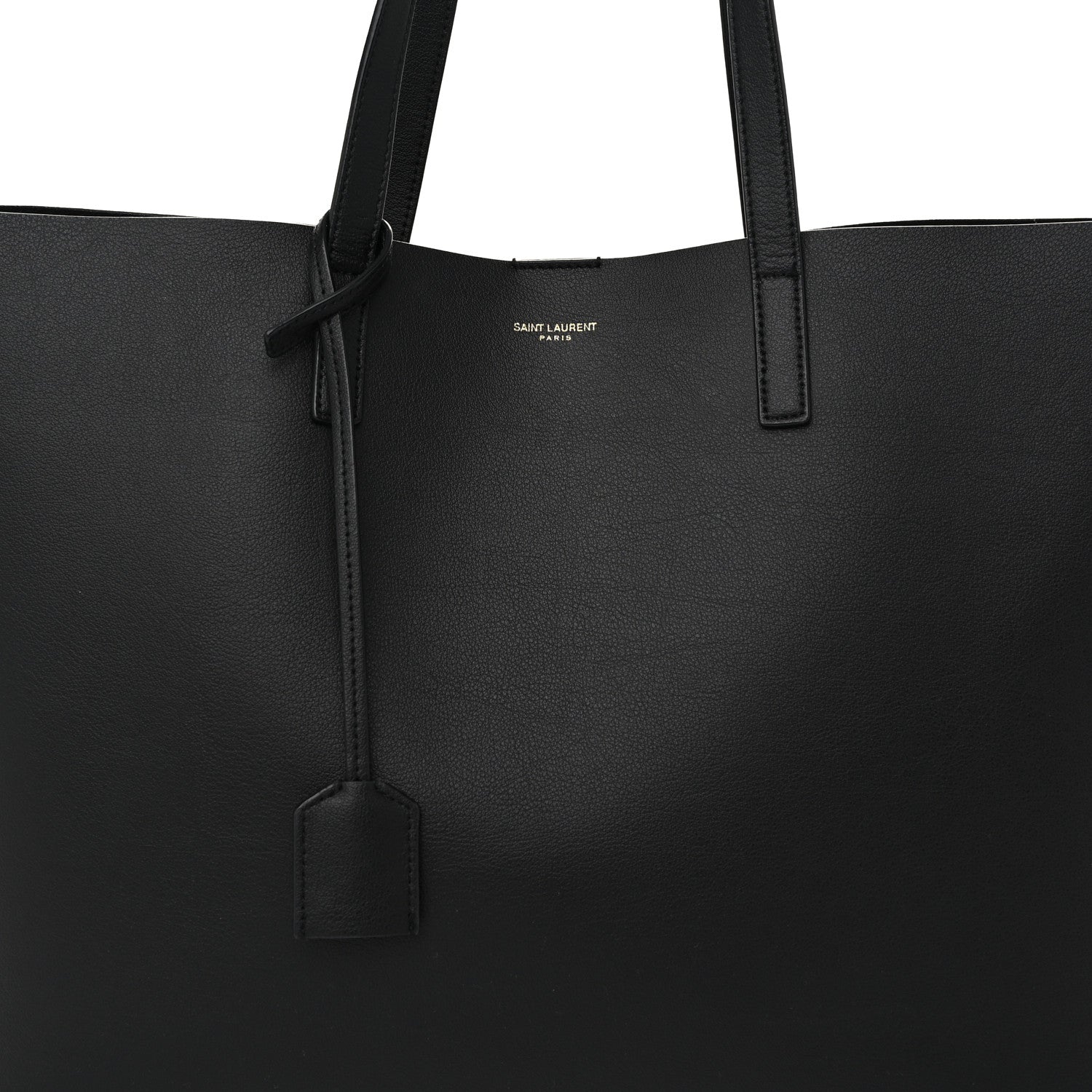 Saint Laurent Calfskin Large Shopping Tote Black 9 of 11