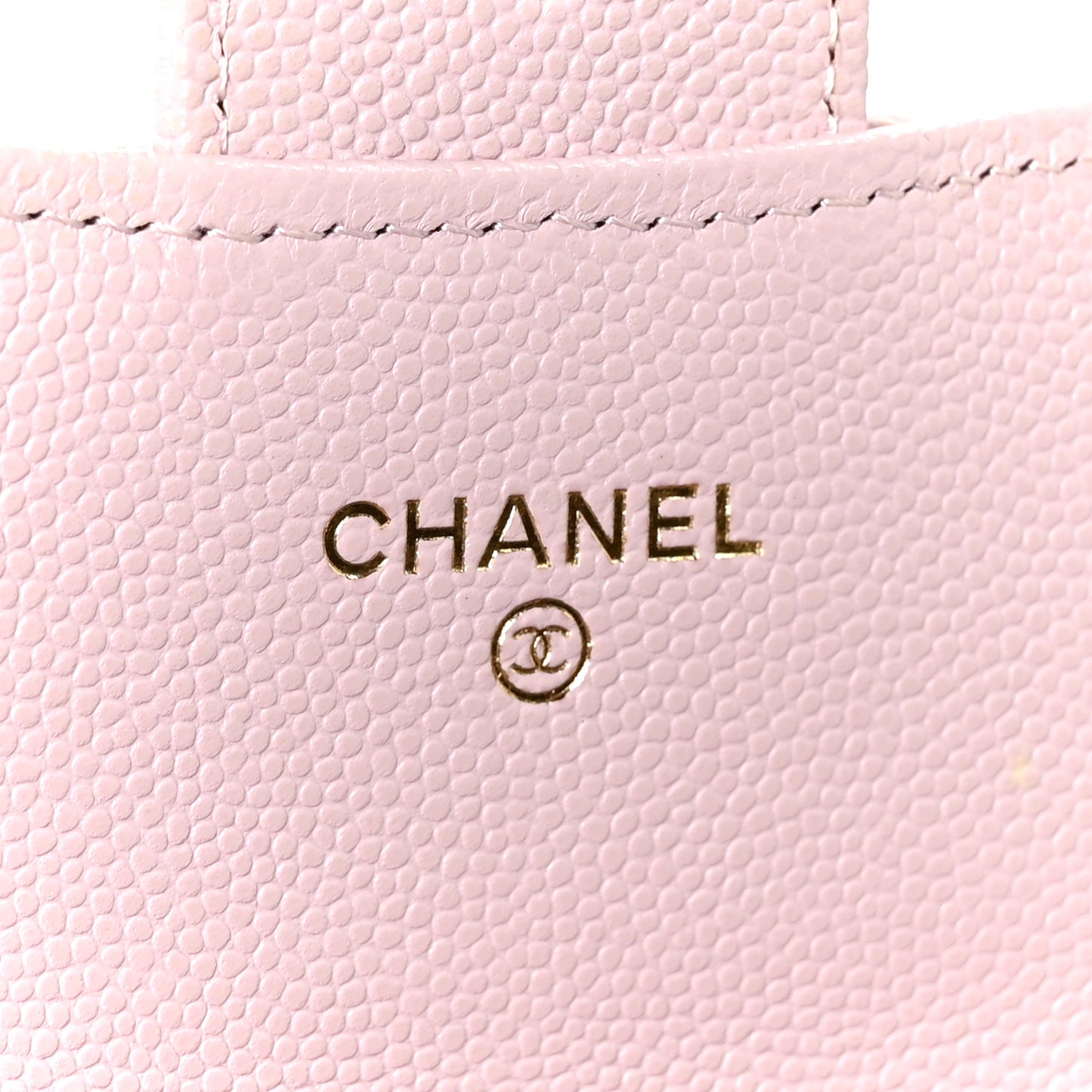 Caviar Quilted Large Gusset Flap Wallet Light Pink