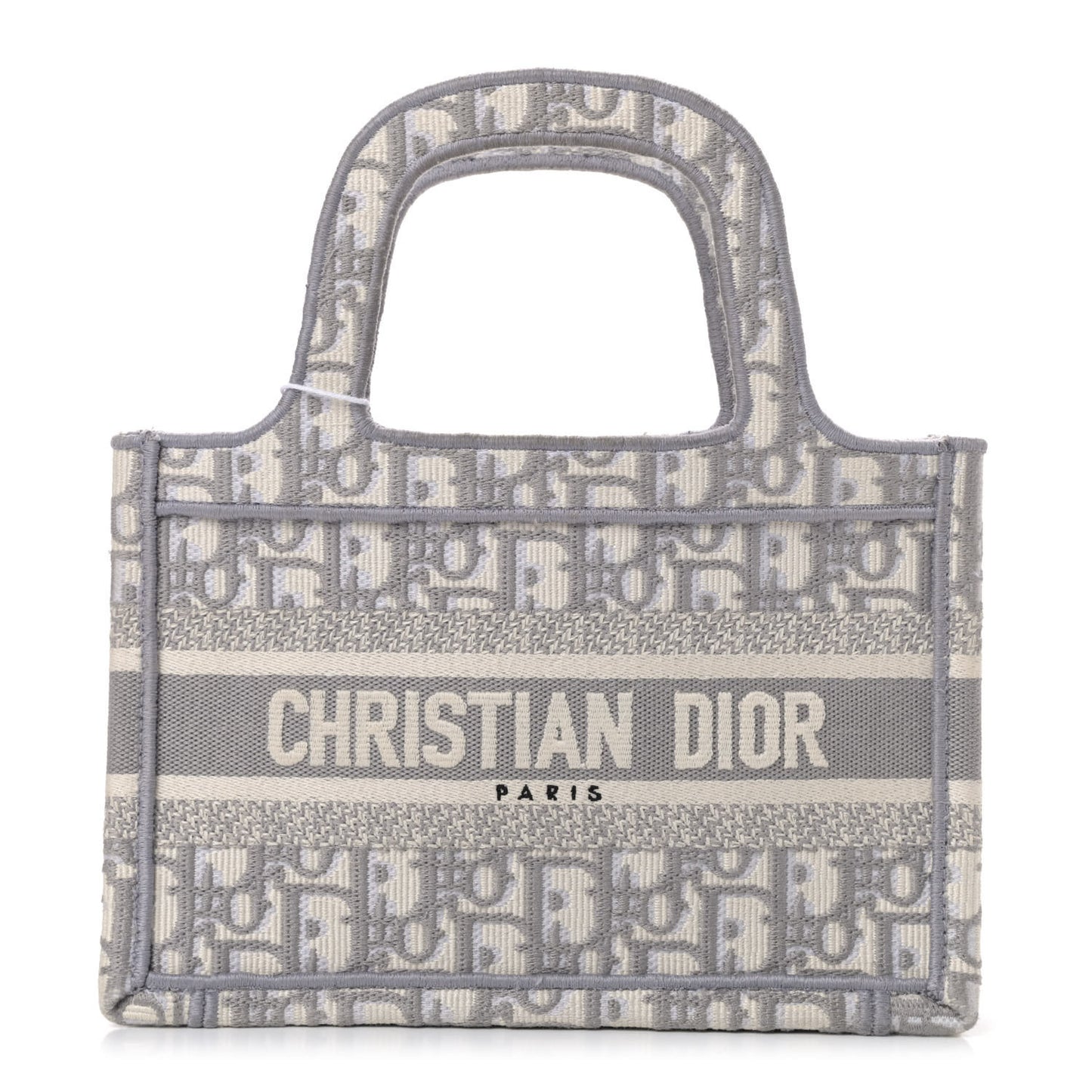 Oblique Mini Book Tote Grey Multicolor