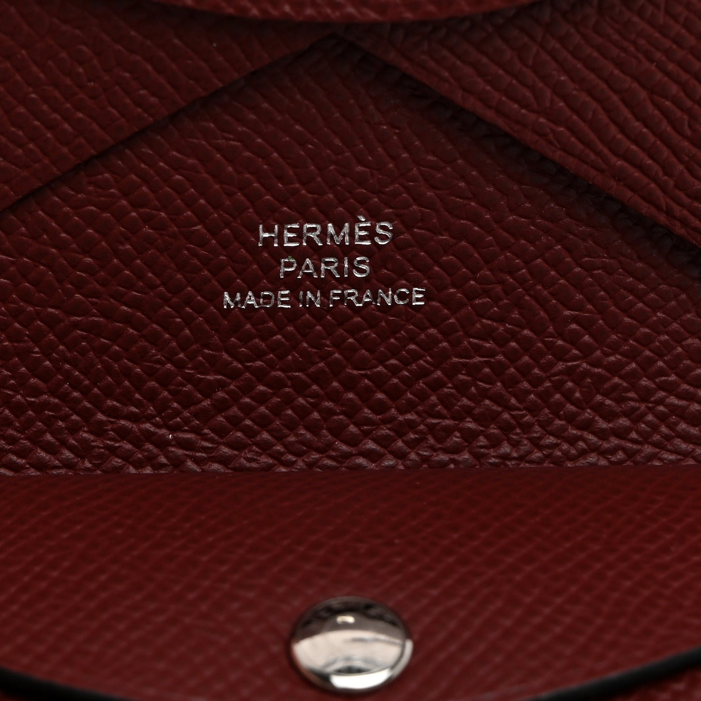 Epsom Calvi Duo Card Case Rouge H