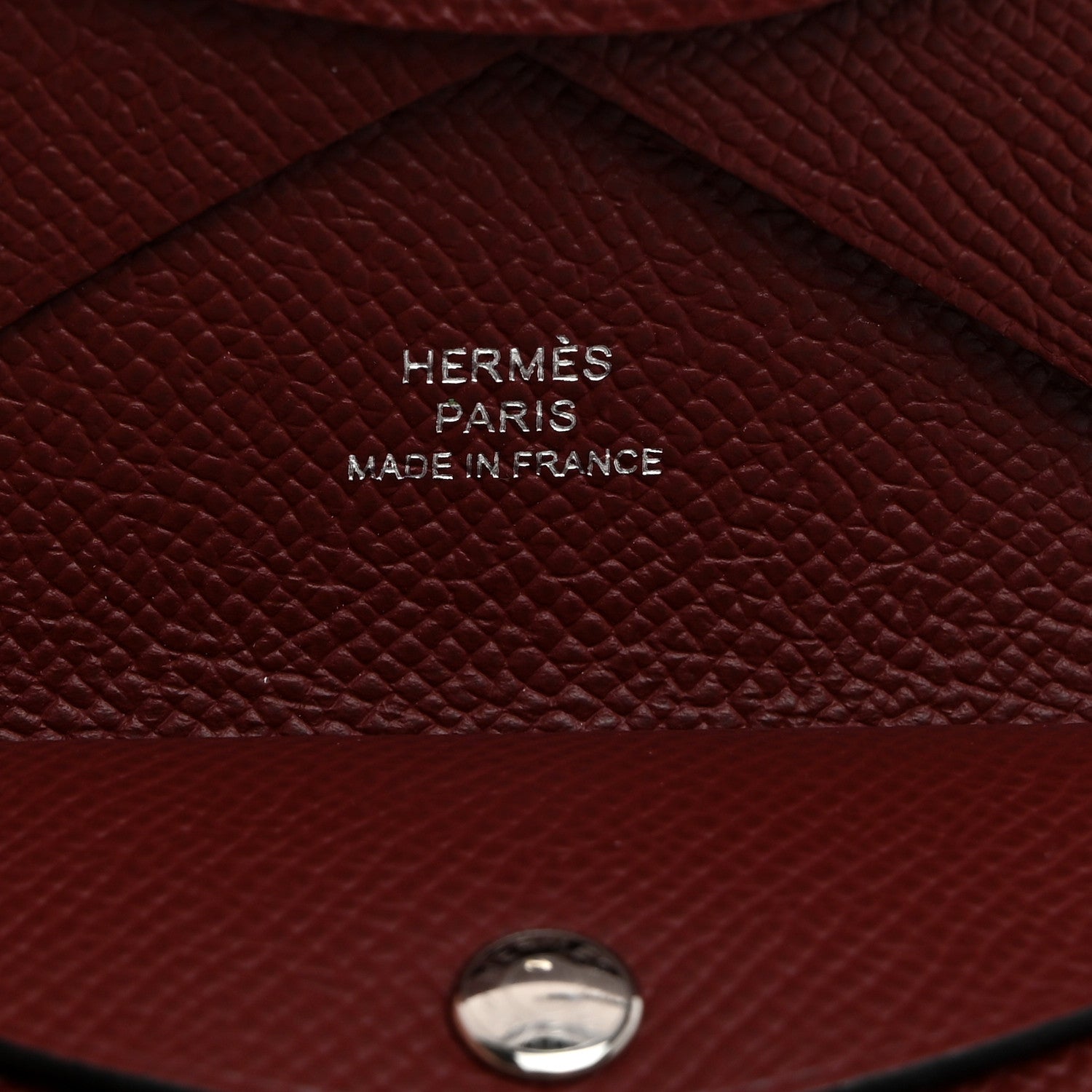 Hermes Epsom Calvi Duo Card Case Rouge H 6 of 8