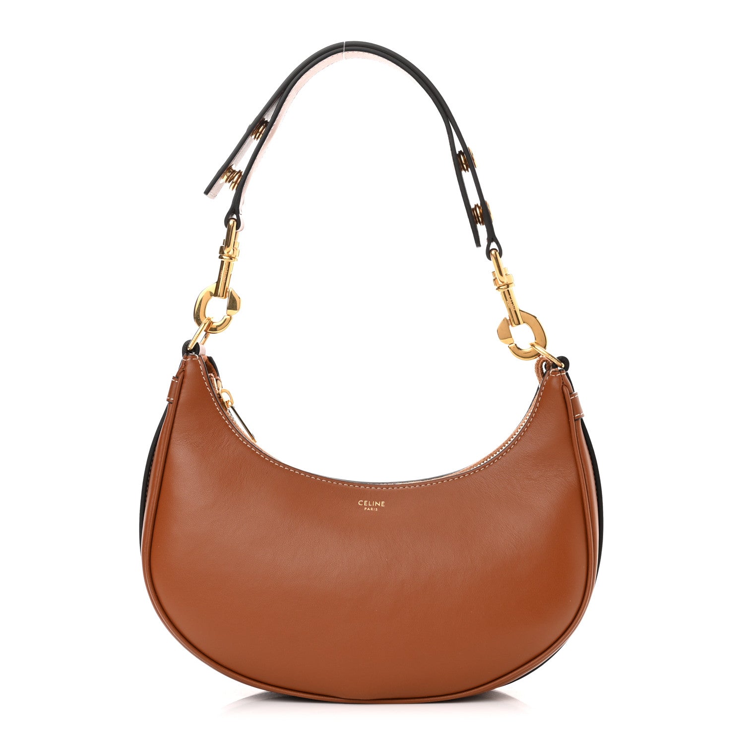 Celine Smooth Calfskin Medium Strap Ava Shoulder Bag Tan 1 of 10