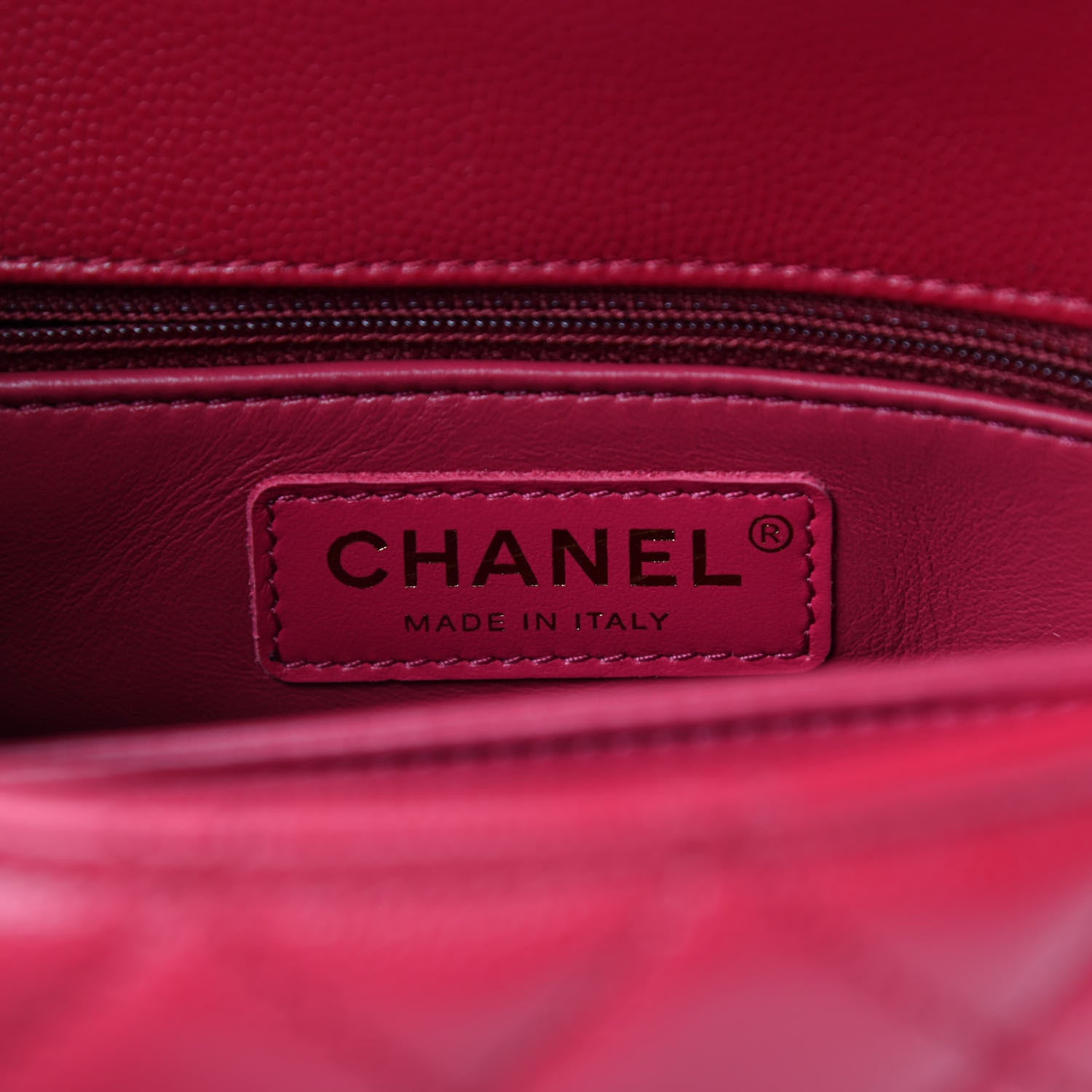 Chanel Caviar Quilted Mini Coco Handle Flap Dark Pink 6 of 11
